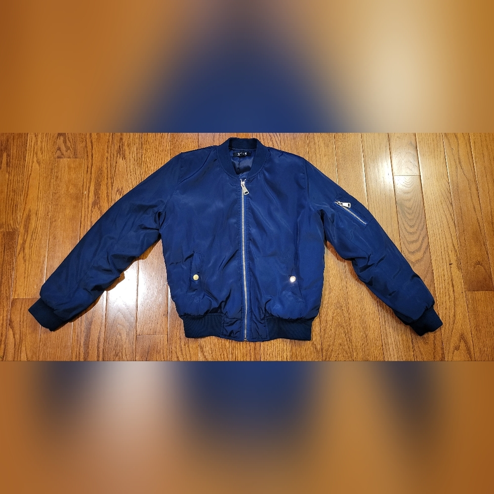 36.5 Navy Blue Medium Bomber Jacket
